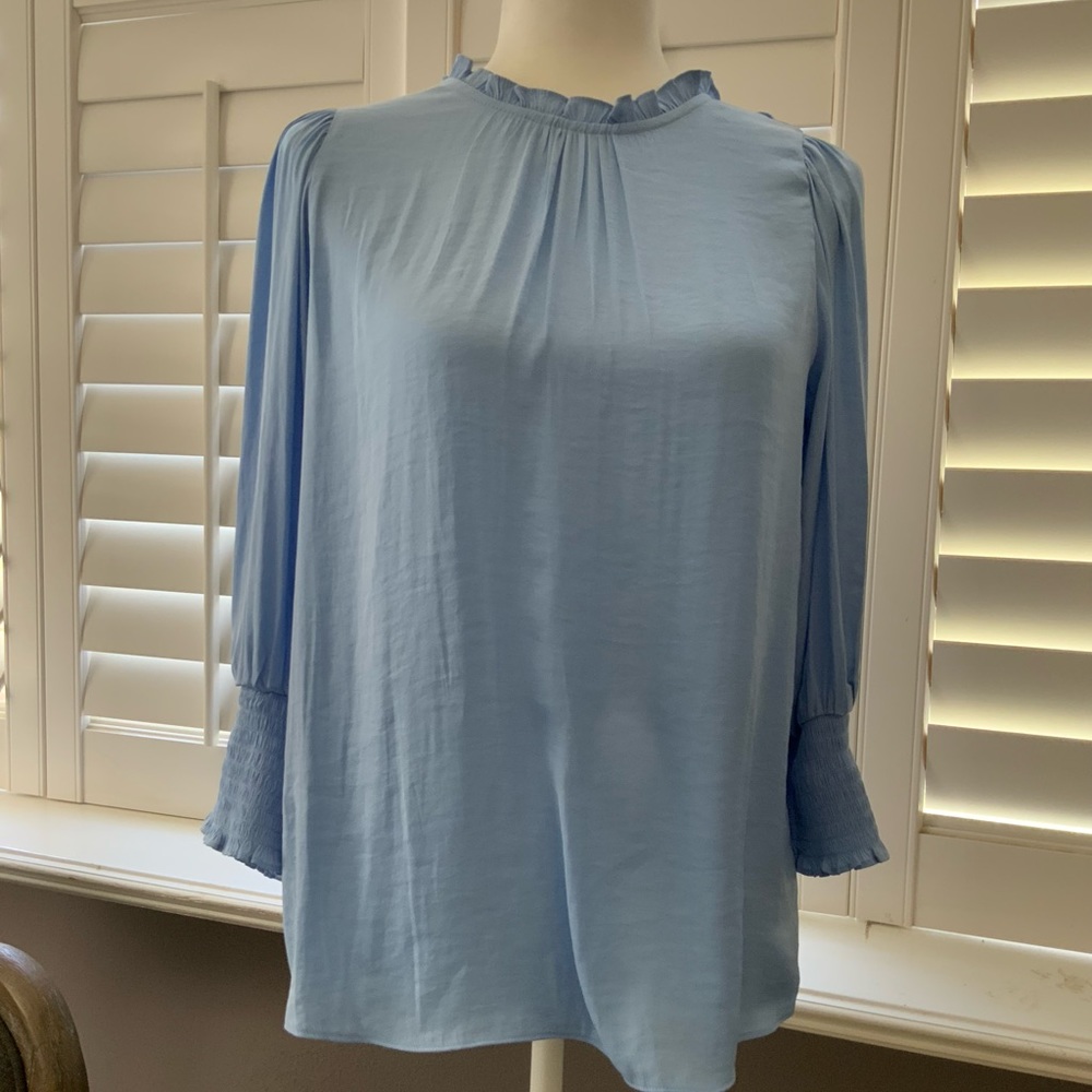 Naked Zebra Blue Blouse Small